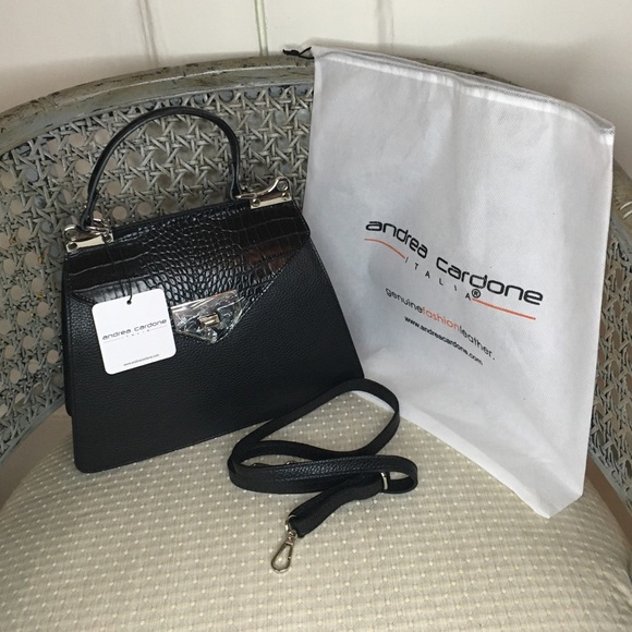 New Italian Kelly Bag - Black Leather - Picture 7 of 9